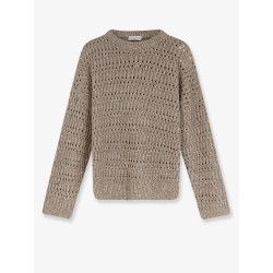 Silk and nylon sweater