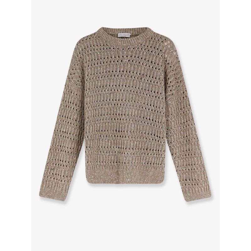 Silk and nylon sweater