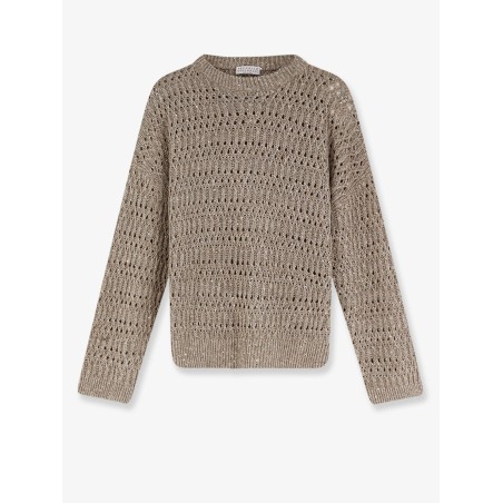 Silk and nylon sweater