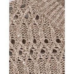 Silk and nylon sweater