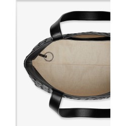 Leather shoulder bag with Intrecciato motif