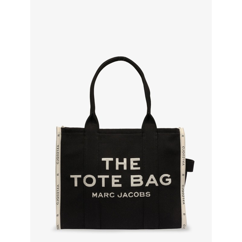 Traveler Tote canvas shopping bag with logo on the front