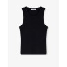 Ribbed cotton tank top