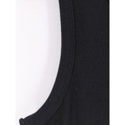 Ribbed cotton tank top