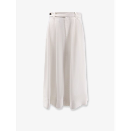 Viscose and linen skirt