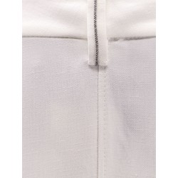 Viscose and linen skirt