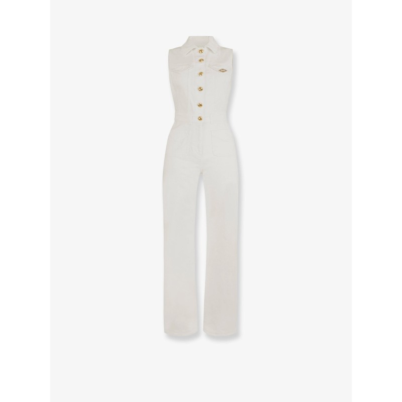 Stretch cotton jumpsuit