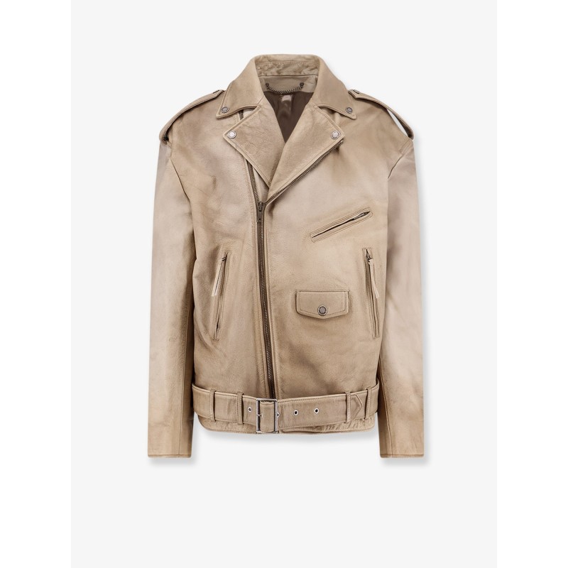 Phoebe Over leather jacket