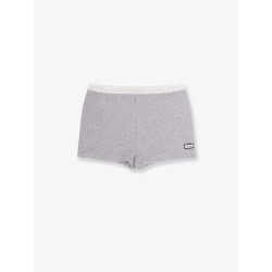 Cotton blend shorts