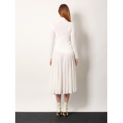 Long wool dress