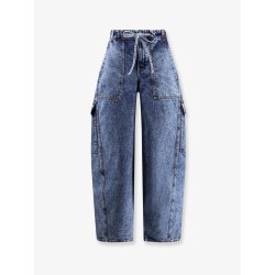 Blue denim cargo jeans
