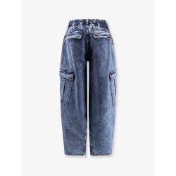 Blue denim cargo jeans