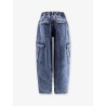Blue denim cargo jeans