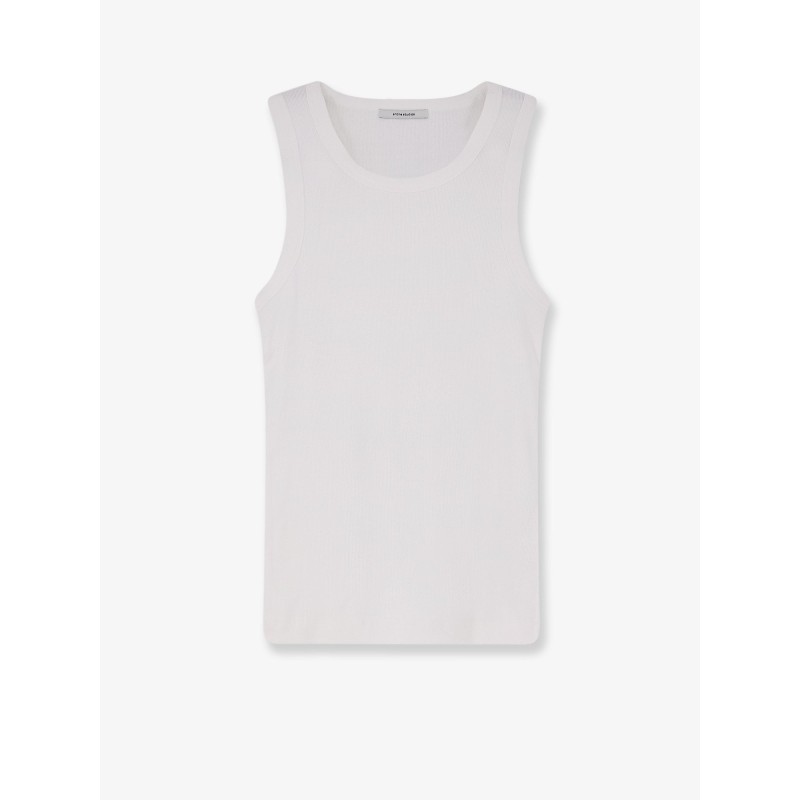 Ribbed cotton tank top