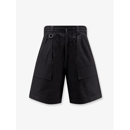 Cotton blend cargo bermuda shorts