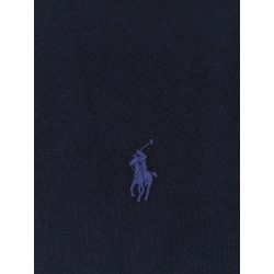 Cotton sweater with embroidered logo on the front