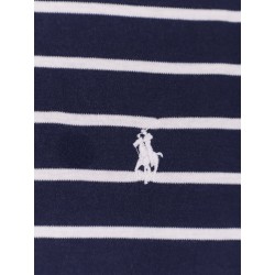 Cotton T-shirt with striped pattern