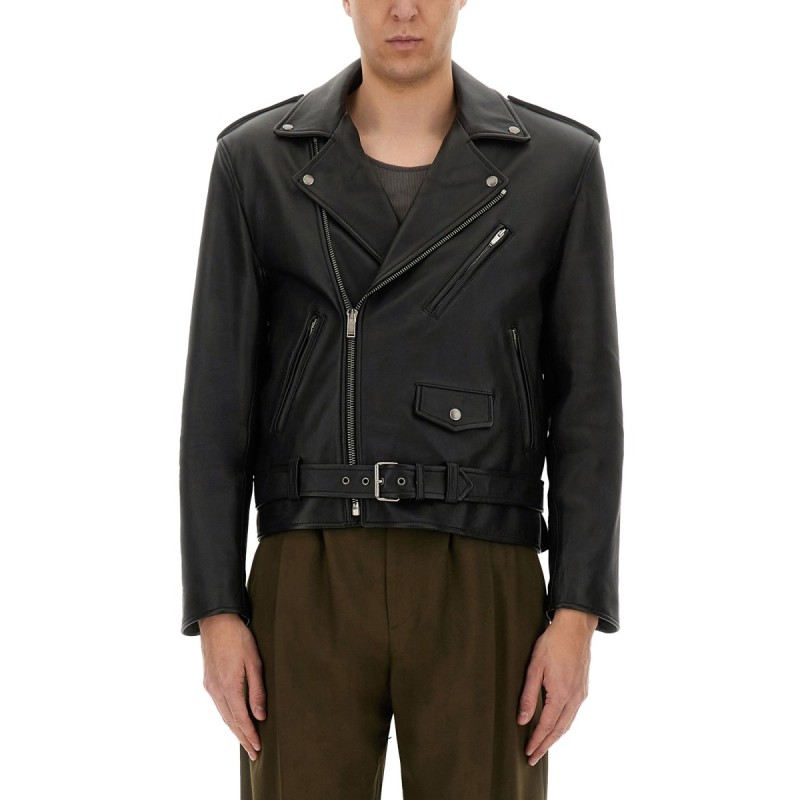 LEATHER BIKER JACKET