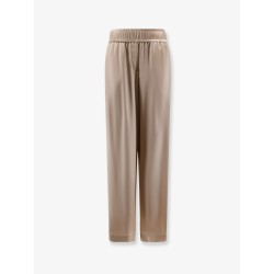 Stretch silk trousers