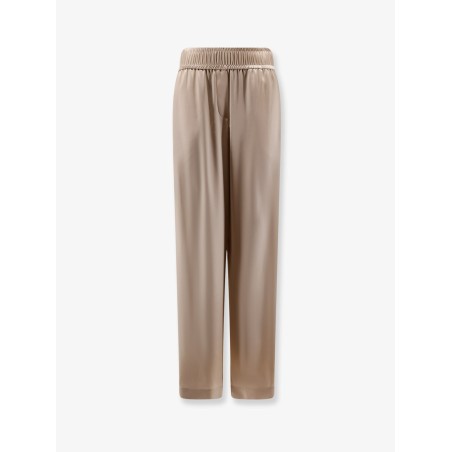 Stretch silk trousers