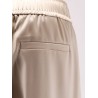 Stretch silk trousers