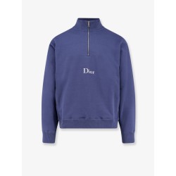Cotton sweatshirt with embroidered logo on the front