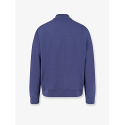 Cotton sweatshirt with embroidered logo on the front