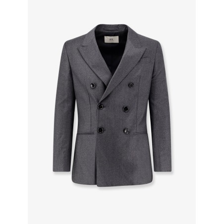 Double-breasted virgin wool blazer