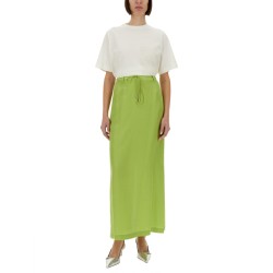 LONG SILK SKIRT
