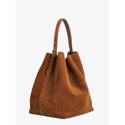 Suede Belted Tote shoulder bag