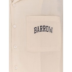 Viscose shirt with front logo print