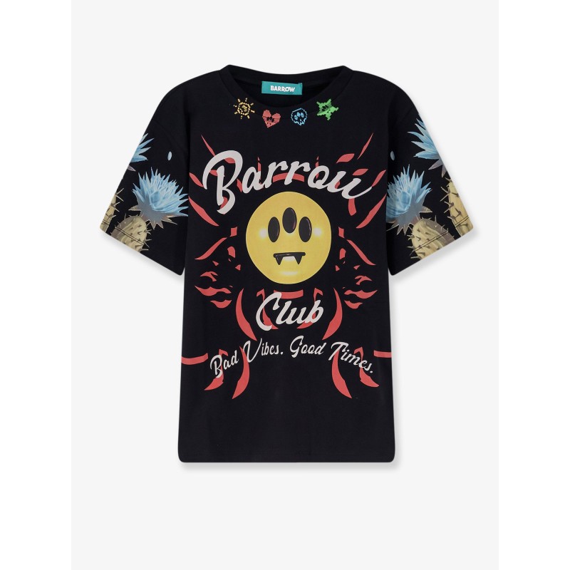 Cotton T-shirt with multicolor front print