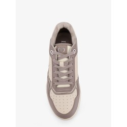 B27 leather sneakers with embossed CD logo