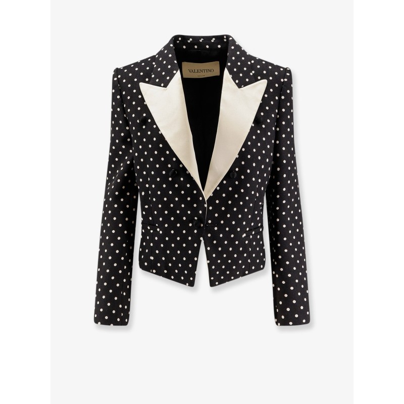 Polka-Dots viscose blazer