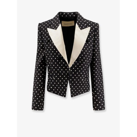 Polka-Dots viscose blazer