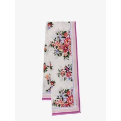 Cotton beach wrap with floral print