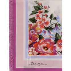 Cotton beach wrap with floral print