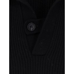 Wool polo sweater