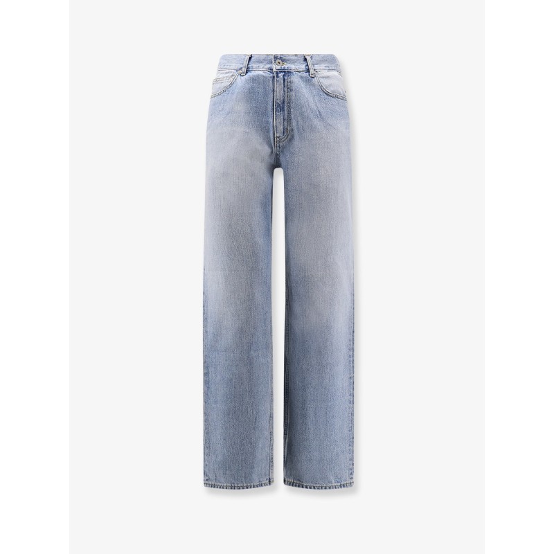 Straight fit cotton jeans