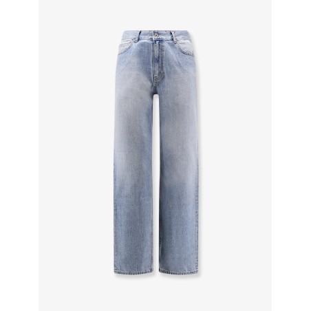 Straight fit cotton jeans