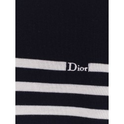 Wool sweater with striped pattern