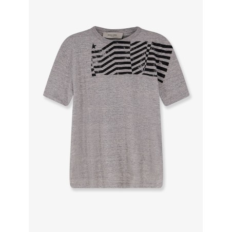 Cotton T-shirt with Flag print on the front