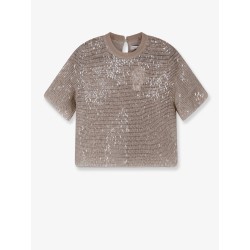 Silk top with sequins