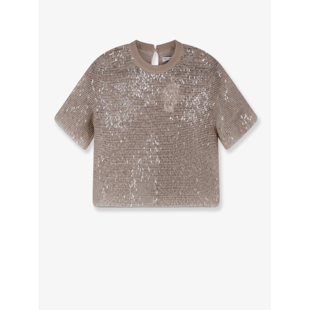 Silk top with sequins