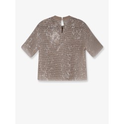 Silk top with sequins