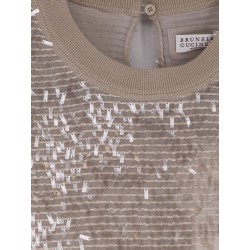 Silk top with sequins