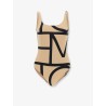 Monogram recycled nylon blend one-piece swimsuit
