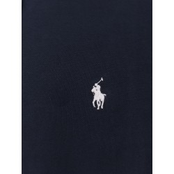 Cotton shirt with front embroidered logo