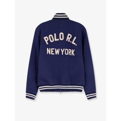 Cotton bomber con patch Logo