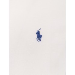 Cotton shirt with embroidered logo on the front